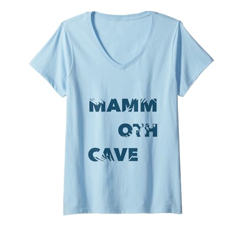 Damen Flower National Park USA - Travel Mammut Cave T-Shirt mit V-Ausschnitt Damen Flower National Park USA - Travel Mammut Cave T-Shirt mit V-Ausschnitt von Floral Mammoth Cave Gift For Men,Women & Summer