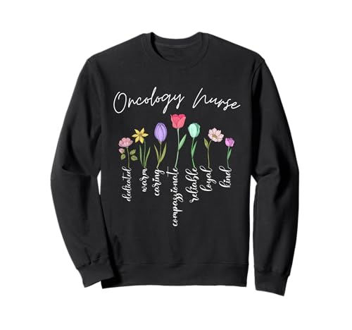 Onkologie Krankenschwester für Mädchen Frauen Blumen Oncolog Krankenschwester Floral Sweatshirt Onkologie Krankenschwester für Mädchen Frauen Blumen Oncolog Krankenschwester Floral Sweatshirt von Floral Oncology nurse tees