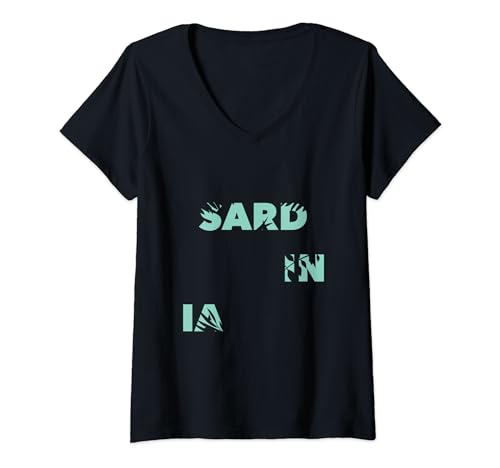 Damen Flower Vacation Island - Reisen nach Sardinien T-Shirt mit V-Ausschnitt Damen Flower Vacation Island - Reisen nach Sardinien T-Shirt mit V-Ausschnitt von Floral Sardinia Gift For Men,Women & Summer
