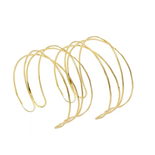 FloralGrace 2 Stück Zartes Gold Armreif Für Frauen - Trendy Oberarm Einfach Delikat 18k Gold Plattiert Dünner Statement Bangle Handgefertigt von FloralGrace