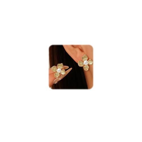 FloralGrace Blumen Ohrstecker Mit Perlen Und Sterling Silber Blumen Perlen Schmuck Für Frauen Frühlingsgeschenk Gold Ohrringe Damen Gold Statement Ohrringe Blumen Gold FloralGrace Blumen Ohrstecker Mit Perlen Und Sterling Silber Blumen Perlen Schmuck Für Frauen Frühlingsgeschenk Gold Ohrringe Damen Gold Statement Ohrringe Blumen Gold von FloralGrace