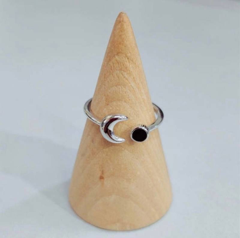 sterling Silber 925 Halbmond Ring sterling Silber 925 Halbmond Ring von FloralGrungeUK