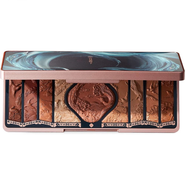 Florasis - Floral Engraving Phoenix Makeup Palette - 12.8g - 02 Retro Brown Florasis - Floral Engraving Phoenix Makeup Palette - 12.8g - 02 Retro Brown von Florasis