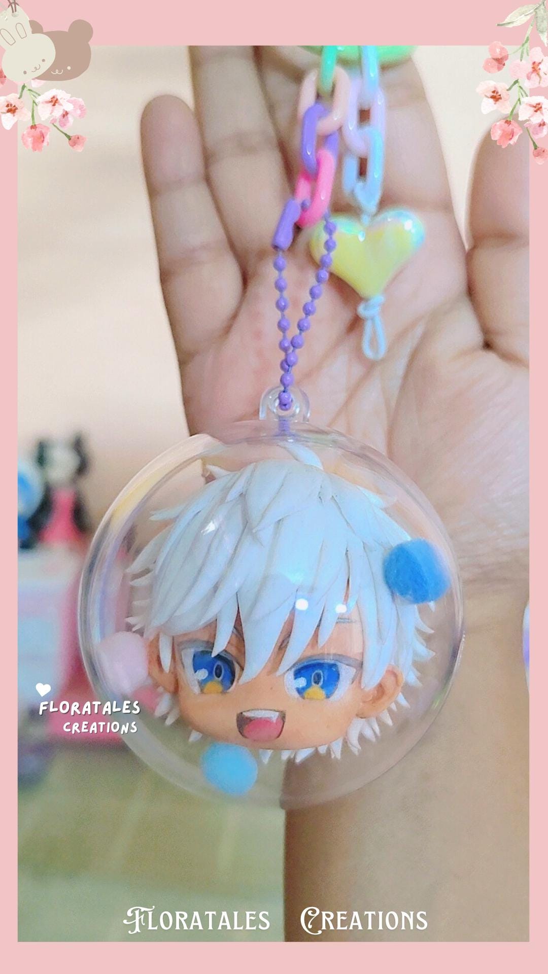 Alle Benutzerdefinierten Charms Schlüsselanhänger, Anime, Manga, Oc, Romane, Videospiele, Serien, Cartoons, Personalisierte Menschliche Gesichter von FloratalesCreations