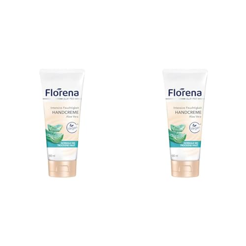 Florena Handcreme Bio-Aloe Vera, 2er Pack (1 x 100 ml) von Florena