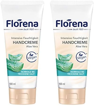 Florena Handcreme Bio-Aloe Vera, 2er Pack (1 x 100 ml) von Florena