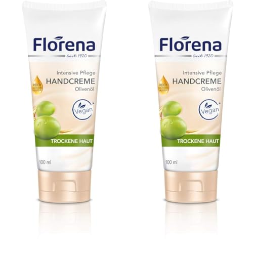 Florena Handcreme Bio-Olivenöl, 2er Pack (1 x 100 ml) von Florena