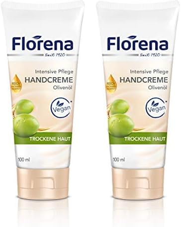 Florena Handcreme Bio-Olivenöl, 2er Pack (1 x 100 ml) von Florena