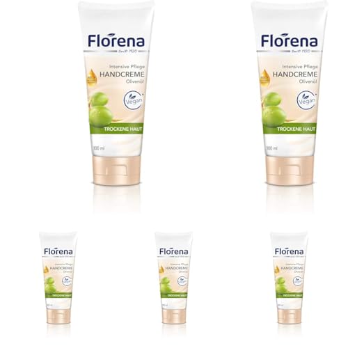 Florena Handcreme Bio-Olivenöl, 5er Pack (1 x 100 ml) von Florena