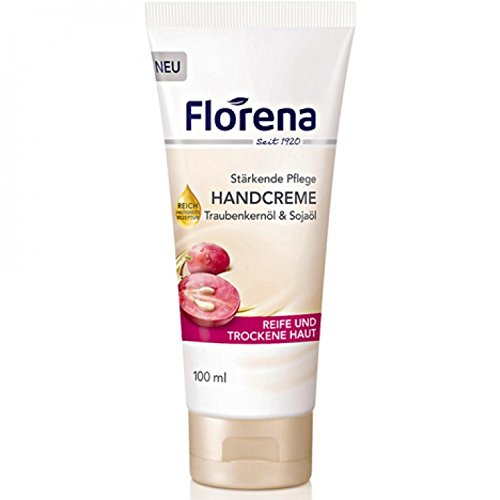 Florena Handcreme mit Traubenkernöl 6er Pack (6 x 100 ml) von Florena