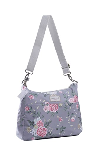 Florence Happy @ England Wendbare Messenger 2-in-1 Damen-Umhängetasche, Segeltuch, wasserdicht, Blumenmuster, rose, Medium Florence Happy @ England Wendbare Messenger 2-in-1 Damen-Umhängetasche, Segeltuch, wasserdicht, Blumenmuster, rose, Medium von Florence Happy @ England