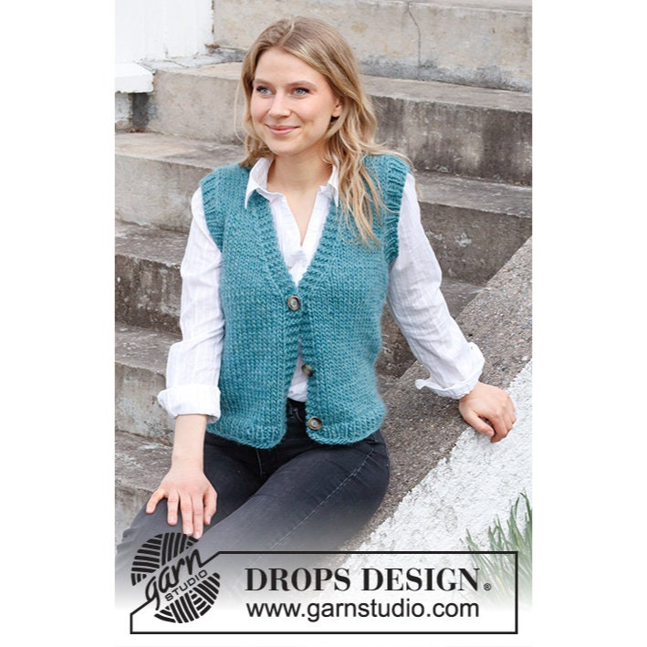 Grobstrick-Pullover - Wolle-Weste Mit V-Ausschnitt Handgestrickter Pullover Premium-Wollpullover Ärmelloser Aus Reiner Wolle Warmer Winterpullover Grobstrick-Pullover - Wolle-Weste Mit V-Ausschnitt Handgestrickter Pullover Premium-Wollpullover Ärmelloser Aus Reiner Wolle Warmer Winterpullover von FlorenceKnitwear