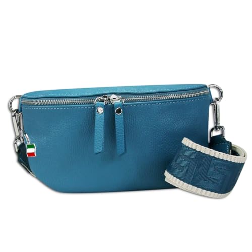 Florence Echtleder Gürteltasche Damen Jeansblau Bauchtasche Jugend Damen OTF807F Leder Gürteltasche von FlorenceLeather