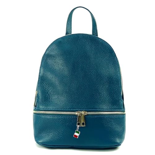 Florence Rucksack Damen Echtleder Cityrucksack dunkles türkis OTF612T Leder Cityrucksack von FlorenceLeather