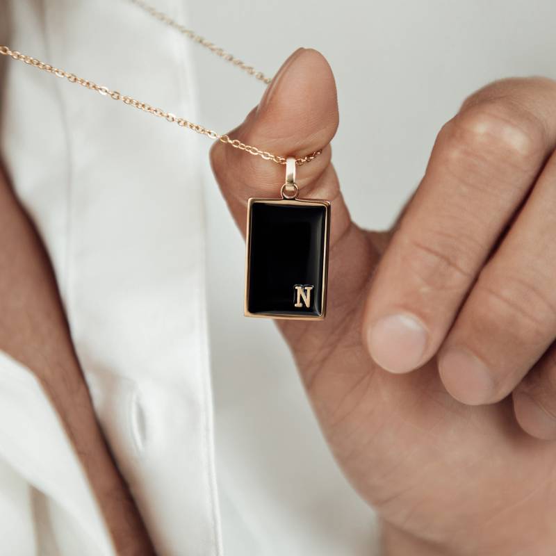 Custom Tag Halskette Für Männer 18K Gold Oder Silber Personalisierte Kette von FlorenceLondonDesign