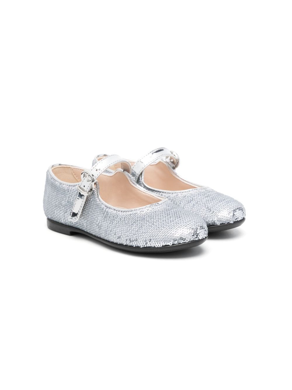 Florens Ballerinas mit Pailletten - Silber von Florens