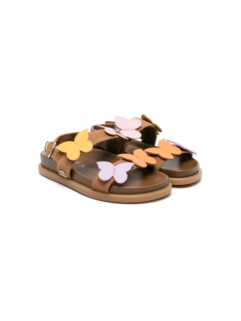 Florens Wildledersandalen mit Applikation - Braun von Florens