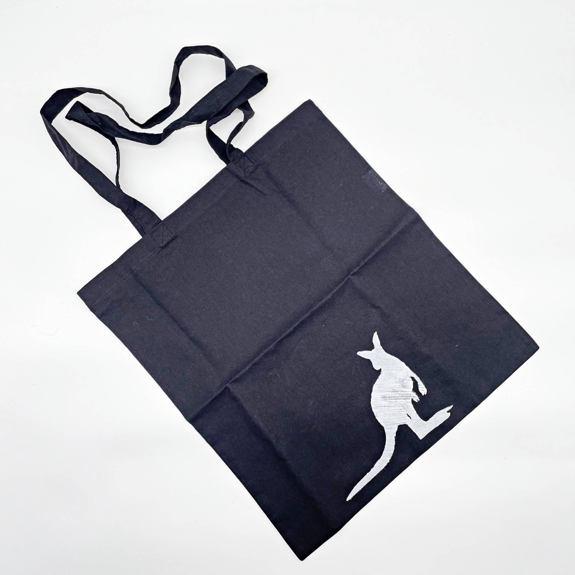 Stoffbeutel Jutebeutel Australien Känguru Stofftasche Jutesack Schwarz Lange Henkel Down Under Geschenk Aussie Fan Unistart Stoffbeutel Jutebeutel Australien Känguru Stofftasche Jutesack Schwarz Lange Henkel Down Under Geschenk Aussie Fan Unistart von FlorentinasPahihi