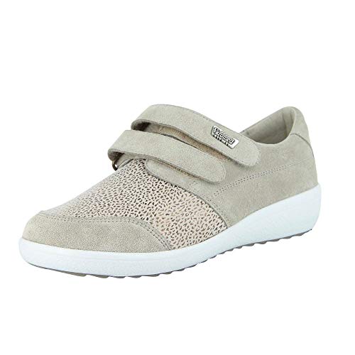 VAROMED 77272 Lausanne Damen Gesundheitsschuh, Klettschuh, Verbandsschuhe, Halbschuh, Pflegeschuh Kiesel (Kiesel), EU 37.5 von VAROMED