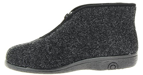 Florett Unisex Richard Hohe Hausschuhe, Schwarz (schwarz 60), 44 EU von Florett