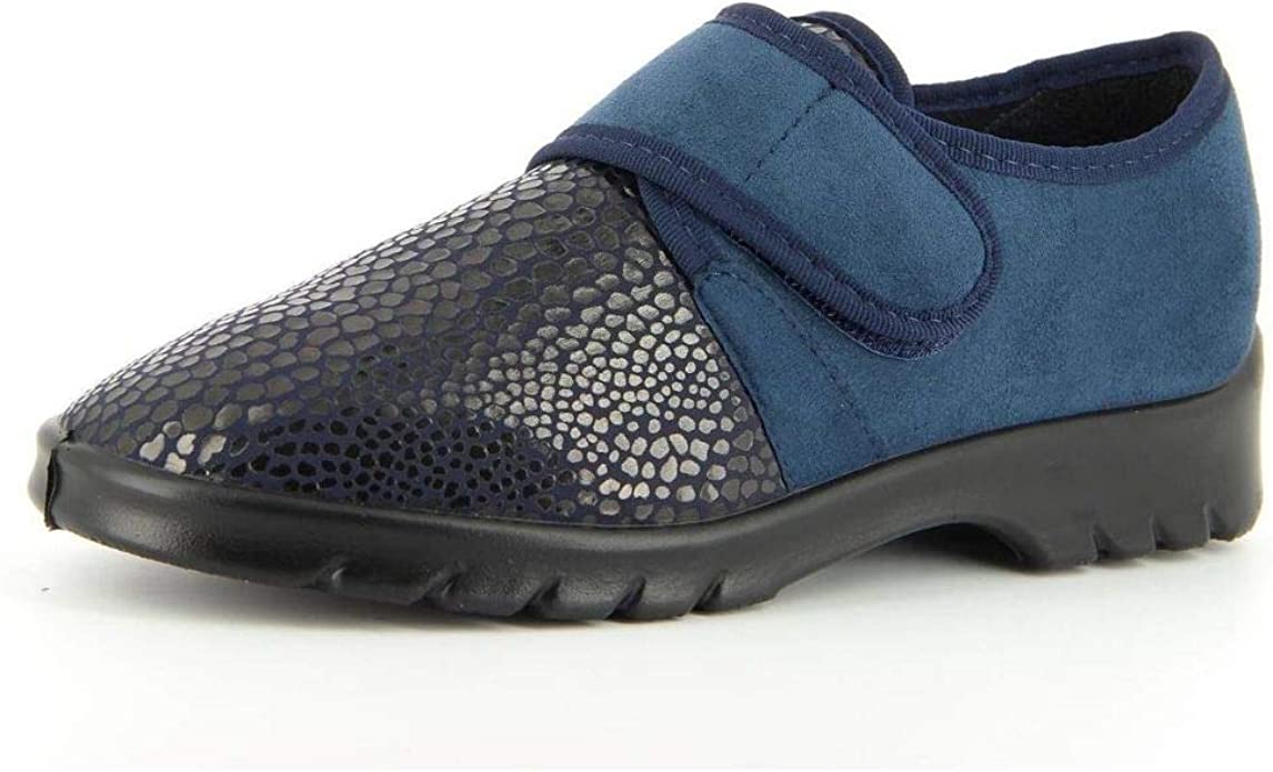 female Sportliche Slipper blau Strasbourg 40 von Florett