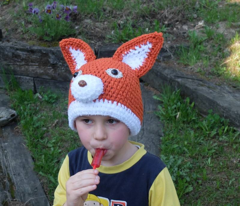 Rotfuchs-Tierhut Kindermütze Beanie-Hut Rotfuchs-Hut Hut Mit Ohren Kleinkind-Hut Häkelmütze Warmer Waldtier Für Fuchsliebhaber Kinder Geschenk von Florfanka