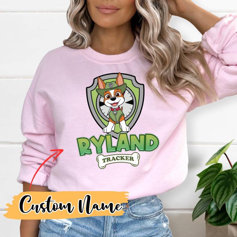 Benutzerdefiniertes Blaues Hundefreunde-Namenshemd - Personalisiertes Jungen-T-Shirt Benutzerdefiniertes Mädchen-T-Shirt Name Kinderhemd Niedlicher von Florianoest