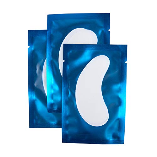Florica 50 Paar Augenpads Wimpernverlängerung Fusselfrei Augen Gel Extensions Patch Hydrogel Lint Free Augenmaske Augenklappe Eye Gel Patch (Blau) von Florica