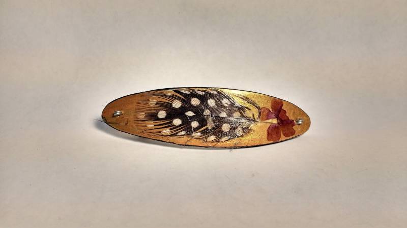Lederverschluss Mit Natürlichen Federn Lederverschluss Mit Natürlichen Federn von FloricaJewelryMasks