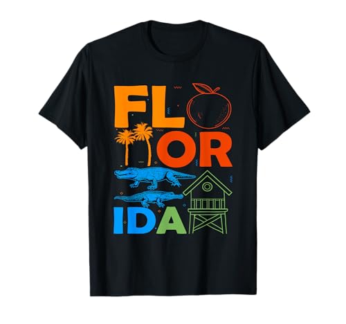 Florida-Lover Florida-Souvenir für Damen, Alligator Florida T-Shirt Florida-Lover Florida-Souvenir für Damen, Alligator Florida T-Shirt von Florida Gifts For Men & Women