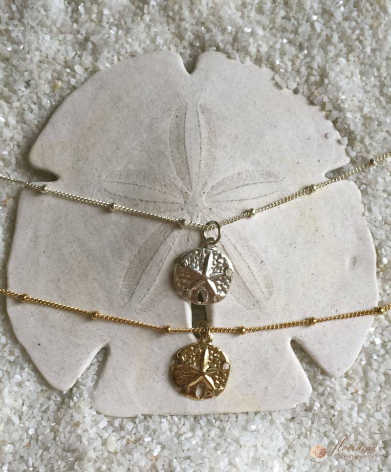 Sanddollar Anhänger 14K Halskette Sanddollar Anhänger 14K Halskette von FloridianOcean
