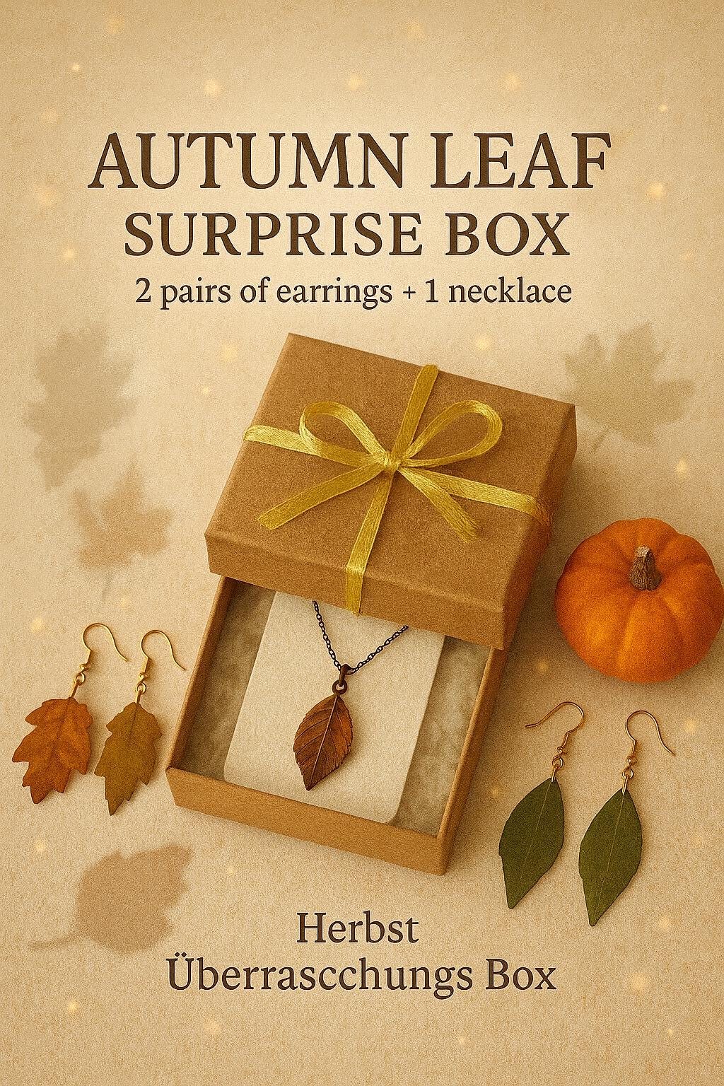 Real Leaf Jewelry Gift Box - 2 Pairs Earrings & 1 Pendant Necklace | Autumn Fall Set Nature Inspired Handmade Real Leaf Jewelry Gift Box - 2 Pairs Earrings & 1 Pendant Necklace | Autumn Fall Set Nature Inspired Handmade von FlorifyCreations