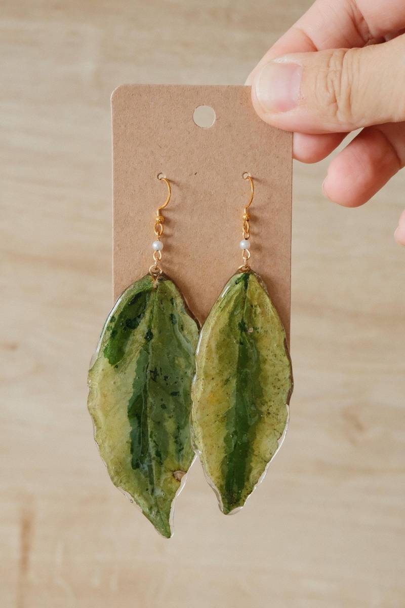 Real Leaf Resin Earrings | Nature-Inspired Dangle Botanical Jewelry Handmade Gift Florifycreations Real Leaf Resin Earrings | Nature-Inspired Dangle Botanical Jewelry Handmade Gift Florifycreations von FlorifyCreations