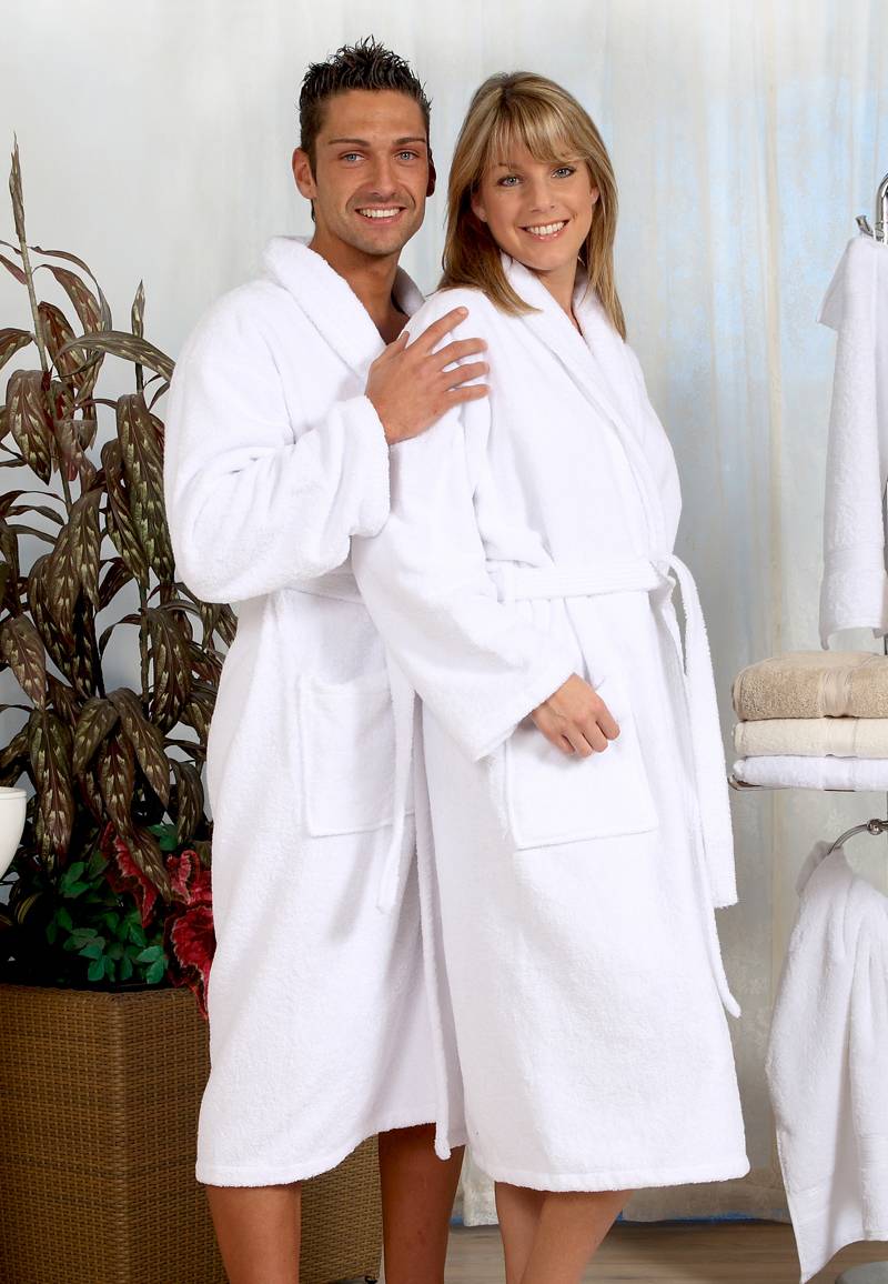 Badjas 2XL-10XL - witte badjas-5XL von Floringo