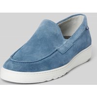 Floris Van Bommel Loafers in Denim-Optik Modell 'De Kupster' in Hellblau, Größe 43 von Floris van Bommel
