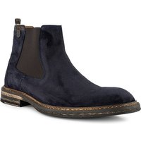 Floris van Bommel Herren Chelsea Boots blau Velours von Floris van Bommel