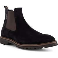 Floris van Bommel Herren Chelsea Boots schwarz Velours von Floris van Bommel