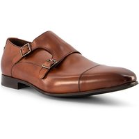 Floris van Bommel Herren Double Monkstrap braun Glattleder von Floris van Bommel