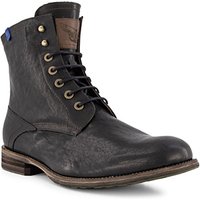 Floris van Bommel Herren Schnürboots schwarz Glattleder von Floris van Bommel