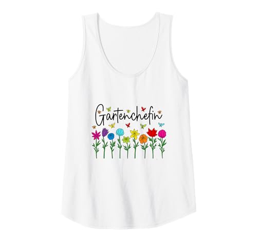 Damen Garten Chefin Gartenarbeit Hobby Gärtnerin Gartenchefin Tank Top von Floristin Blumen Hobbygärtnerin Gärtnerin Geschenk