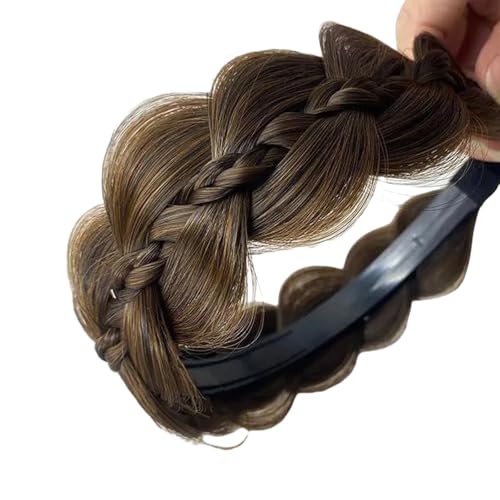 Bequemes Fischgräten-Zopf-Haarband, Haarstyling-Accessoire zur Verschönerung Ihres täglichen Outfits und modischer Frisuren, realistisches Haarteil von Florisync