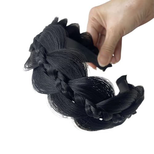 Bequemes Fischgräten-Zopf-Haarband, Haarstyling-Accessoire zur Verschönerung Ihres täglichen Outfits und modischer Frisuren, realistisches Haarteil von Florisync
