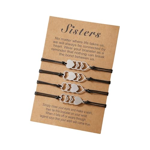 Florisync 1 Set handgefertigte Freundschaftsarmbänder Seil Armbänder Set verstellbare Baumwolle Fußkettchen Uni für verschiedene Anlässe von Florisync