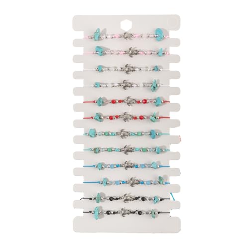 Florisync 12pieces Turtles Muster Unisex Schmuck Set Flexible Geflochten von Florisync