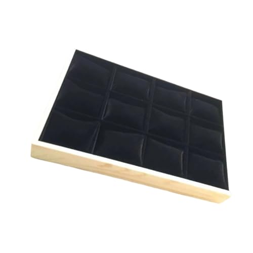 Florisync Praktische Stabile Holzwächter Organisatoren Mit 12 Einstellbaren Slots Abnehmbaren Kissen Und Klare Display Deckel Design Drawer Watch Display von Florisync