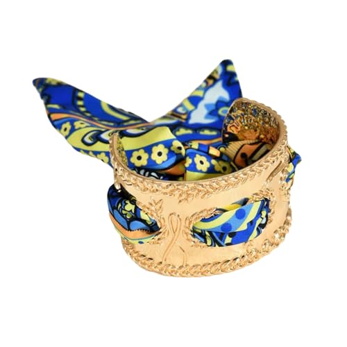 Florisync Retro Stile Frauenmanschettenarmband Lebendiges Band Sturdy Legierung Konstruktion Mode Schmuckgeschenk Verstellbares Farbenfrohes Band Armband Florisync Retro Stile Frauenmanschettenarmband Lebendiges Band Sturdy Legierung Konstruktion Mode Schmuckgeschenk Verstellbares Farbenfrohes Band Armband von Florisync