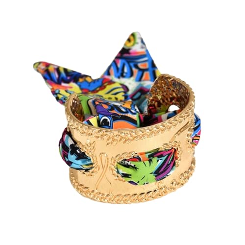 Florisync Retro Stile Frauenmanschettenarmband Lebendiges Band Sturdy Legierung Konstruktion Mode Schmuckgeschenk Verstellbares Farbenfrohes Band Armband Florisync Retro Stile Frauenmanschettenarmband Lebendiges Band Sturdy Legierung Konstruktion Mode Schmuckgeschenk Verstellbares Farbenfrohes Band Armband von Florisync