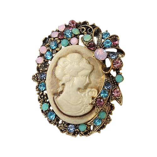 Komplizierter Filigran Cameo Pin Antique Gold Tone Brosche Party Prom Brosche Für Formelle Veranstaltung Und Besondere Anlässe Elegante Lady Maiden Pin Set Komplizierter Filigran Cameo Pin Antique Gold Tone Brosche Party Prom Brosche Für Formelle Veranstaltung Und Besondere Anlässe Elegante Lady Maiden Pin Set von Florisync