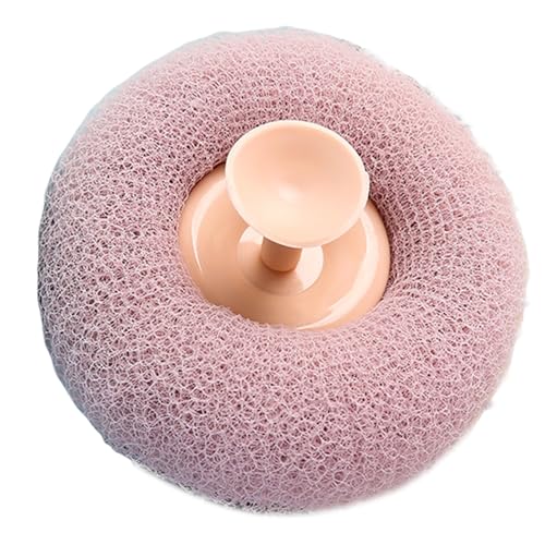 Wiederverwendbarer Runder Dusche Pouf Mit Massage Textur Schnellschätzer Generator Und Wandmontagedesign Für Frauen Männer Langlebig Badschwamm Pouf von Florisync