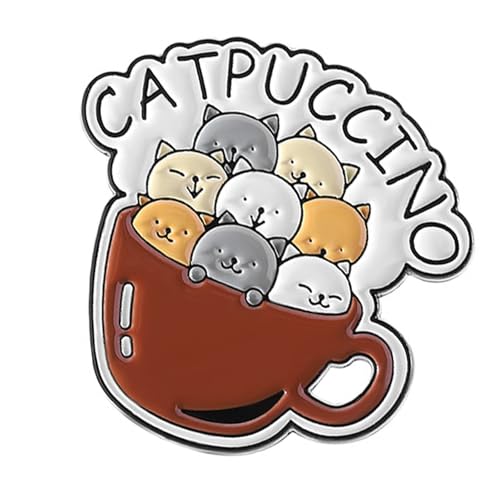 Wurlige Katzenmotivierte Buchstabenbrief Charme Sturdy Metall Legierung Dekorative Stifte Haustierbroschen Für Rucksäcke Hüte Katzen Geformte Emaille Pins Geformt von Florisync